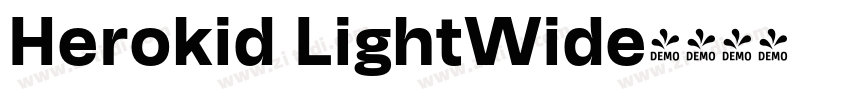 Herokid LightWide字体转换